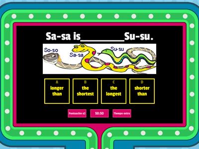 Comparatives and superlatives