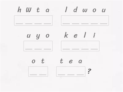 6th Grade U3 Sentence Pattern