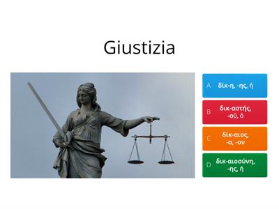 Famiglia lessicale della giustizia