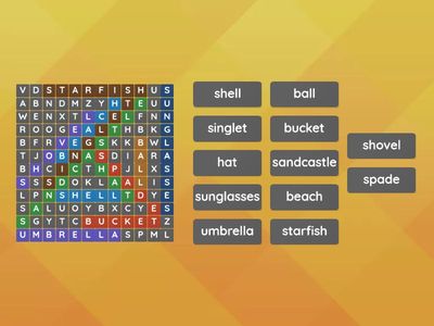 Wordsearch (English Superminds Year 2 Unit 9)