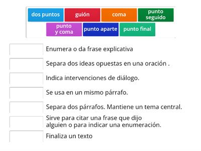 Signos de puntuación