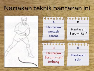 Sukan Ragbi-Kemahiran asas menghantar bola