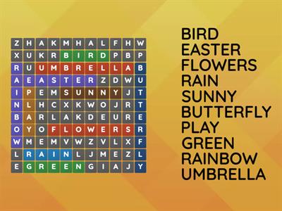Spring Wordsearch