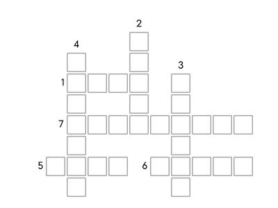 Crossword 4th Grade Unit 6.4