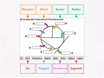 The Parts of a Circle Diagram