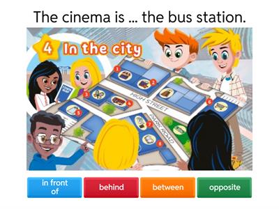 KB 3 unit 4 (opposite, in front of, behind, between)