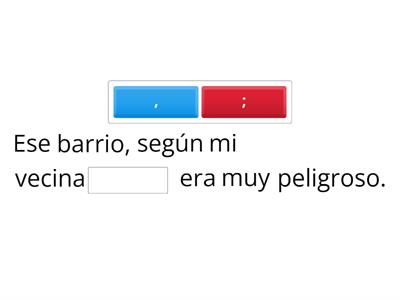 Comunicación: Uso de la coma y del punto y coma - 1ero de secundaria