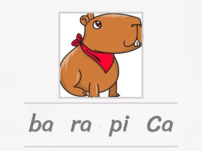 Reordena las palabras