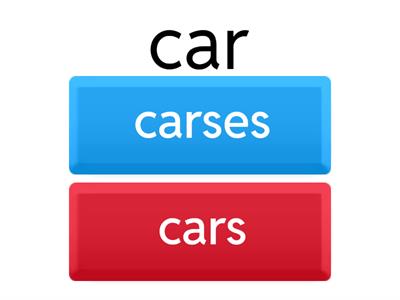 Plurals ESL Beginners
