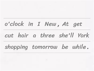 Future Continuous (when and while)