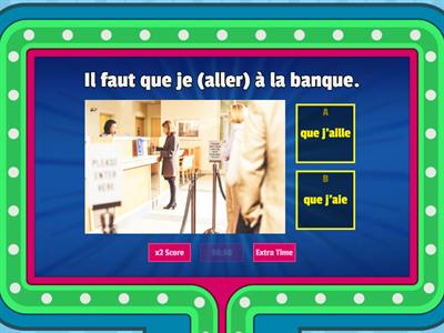 LA FORMATION DU SUBJONCTIF 