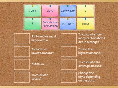 Spreadsheet Formula Match Up
