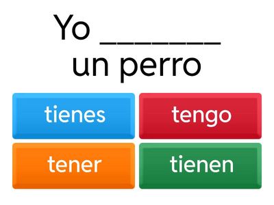 Verb "tener" Quiz