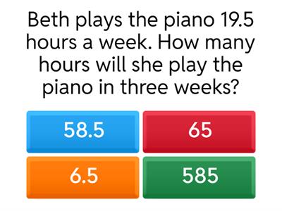 Multiplication Word Problems