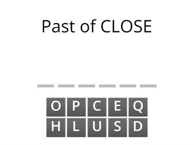 Regular Verbs - Past Simple