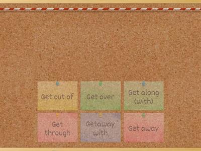 Phrasal verbs with Get