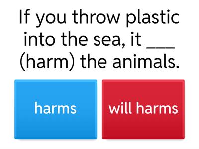 Zero and first conditional 