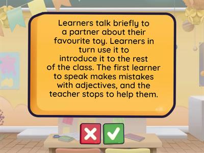 Follow-up activity - Correcting learners