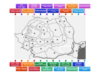 Romania - subunitati de relief - BAC