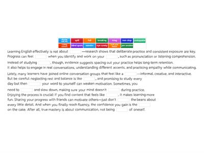 Learning to learn English - idioms 