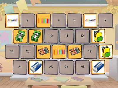 Classroom Objects - Memory Game 