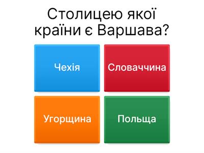 Вікторина з географії