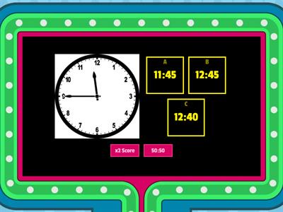 Clock Gameshow