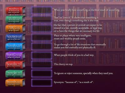 match words and definitions - teens b1