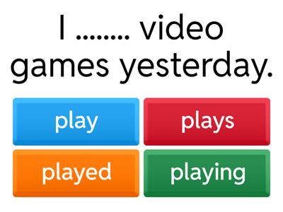 past simple tense - present simple tense