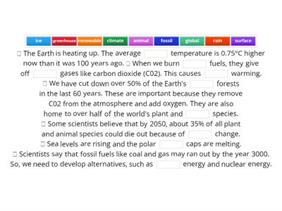 Global Warming Fact File