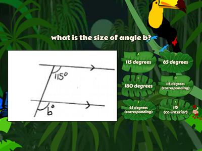 angles in parallel lines