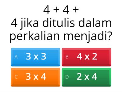 Kuis Matematika "Perkalian"