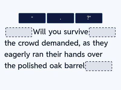 Speech marks - Annie Edson Taylor