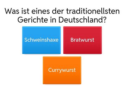 Hausaufgabe 2: Spiel erstellen Essen in Deutschland