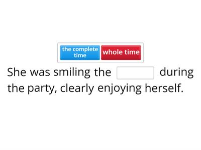 PHRASES WITH THE WORD TIME