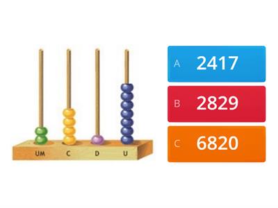 Adivinhe os numeros com o abaco 3º e 4º ano