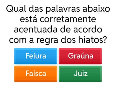 Trabalho de português sobre acentuação 
