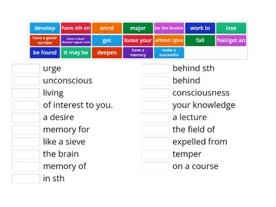 Focus 4 U1 Collocations