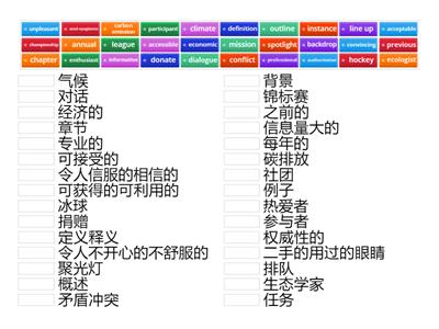 第二次月考d篇和读后续写生词