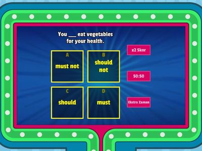 Should, Should Not, Must, Must Not Quiz