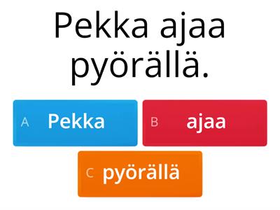 Mikä on lauseen predikaatti?