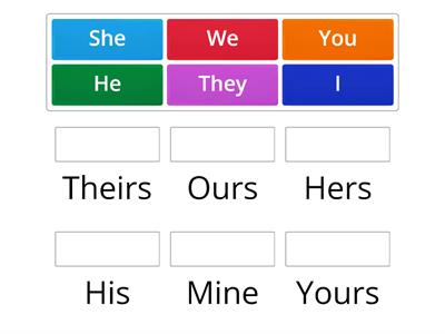 NTE 7 Unit 5g (possessive pronouns)