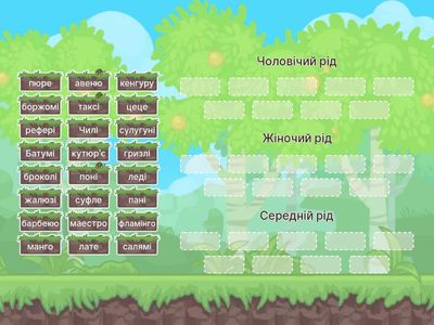 Рід незмінюваних іменників