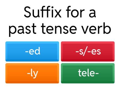 Prefixes and Suffixes