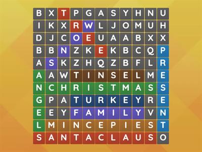 christmas wordsearch