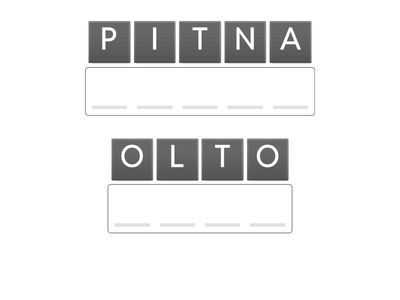 UNSCRAMBLE THE WORDS