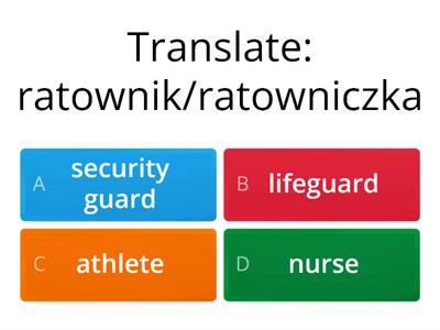 Repetytorium Ósmoklasisty Unit 11 PRACA Zawody, miejsca pracy, przymiotniki 