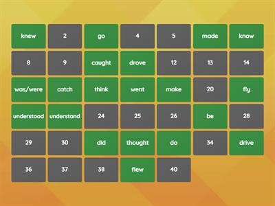 Past Simple - Memory game
