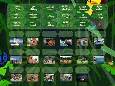 Today3/4A vocabulary: Camping and survival skills