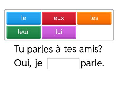 Pronoms compléments